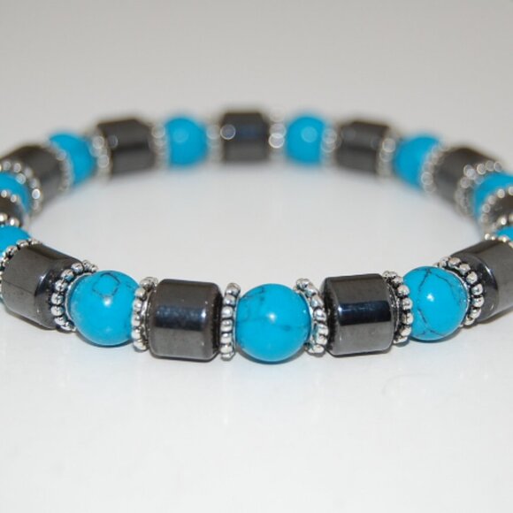 Magnetic Bracelet,Gemstone Beads,Healthy Bracelet,Pain Relief,Wellness Bracelet - Picture 1 of 2